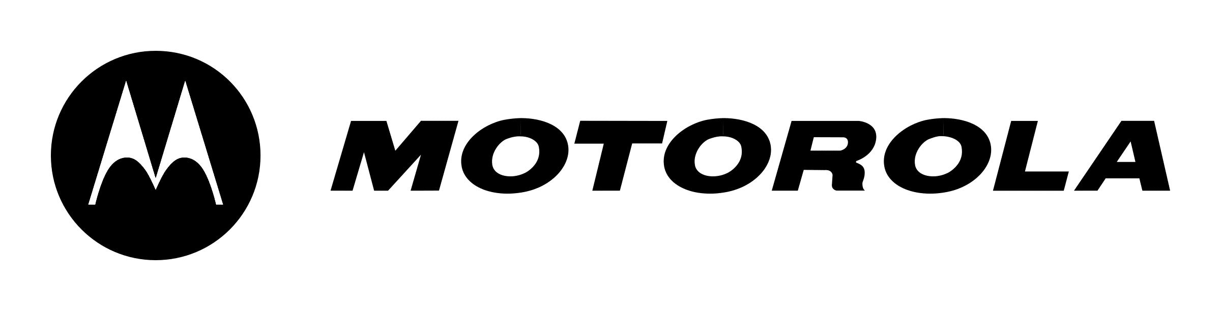 Motorola logo black and white